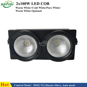 1-12pcs/lot LED 2x100W קלח קהל DMX אור העיניים 2 קוב עיוור אור אופציונלי שליטה LED בנפרד עבור קונצרט דיסקו המפלגה