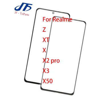 10Pcs לוח מגע מחליף OPPO על Realme Z XT X X2 X3 X50 Pro X7 הקדמי החיצוני עדשת זכוכית עם אוקה