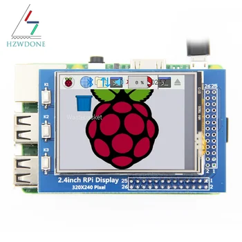 2.4 אינץ ' TFT-LCD צג מסך מגע עבור Raspberry Pi 3 2 מודל B Raspberry Pi מודל 4ב 320x240 RGB פיקסלים