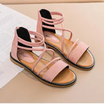 2023 חם בנות סנדלי נסיכת אופנה מתוק רך לילדים נעלי החוף התלמידים פשוט ילדים סנדלי קיץ G890
