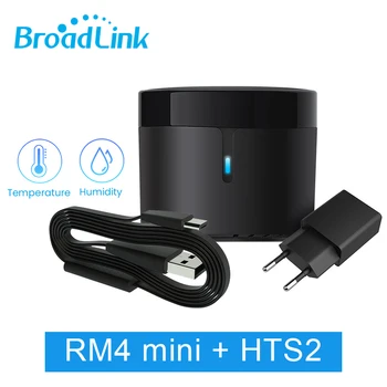 BroadLink RM4 מיני שלט אוניברסלי בקר IR Wifi Bluetooth המתג בית חכם עובד Alexa, Google עוזר Domotica
