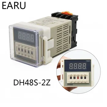 DH48S-2Z DH48S 0.01 s-99H99M 110V 220V 12V 24V דיגיטלי לתכנות זמן מתג ממסר טיימר עיכוב 8 פינים SPDT 2 קבוצת אנשי קשר
