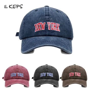 ILKEPS חדש של נשים כובע הבייסבול ניו יורק רקמה היפ-הופ Kpop אישה Accessori נקבה נשים Snapback כותנה רכה BQM260