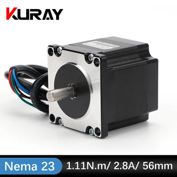 Kuray Nema23 סרוו מנוע 56mm 1.11 ננומטר 2.8 2 שלב סרוו מנוע 4-להוביל את כבל מדפסת 3D מכונת כרסום CNC חריטה