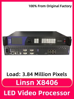 Linsn X8406 וידאו מעבד שני-In-one עם 6 יציאות RJ45 פלט צבע מלא SMD RGB פרסום תצוגת LED מודול
