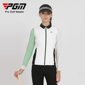PGM גולף נשים האפוד של סתיו חורף כותנה בגדים חמים אולטרה קל משקל ספורט הגברת העליון YF498 הסיטוניים