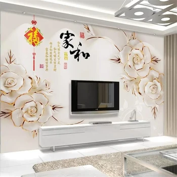 wellyu טפט מותאם אישית 3d ציורי הבלטה הביתה עשיר 3d חי בחדר השינה קיר הטלוויזיה רקע קיר נייר המסמכים דה parede