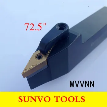 חיצוני מפנה כלים MVVNN-1616H16/2020K16 CNC כלי מחזיק להשתמש VNMG160404 VNGT160404/160408 להכניס MVVNN1616H16/MVVNN1616K16