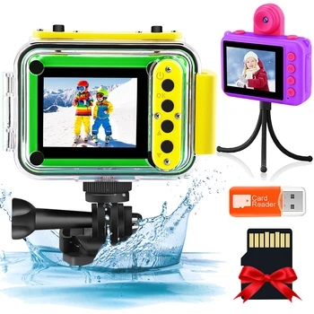 ילד פעולה המצלמה מצלמה הילד דיגיטלי מתחת למים ילדים המצלמה מתנת חג מולד עבור ילדה צעצוע Go Pro עמיד למים ספורט מצלמה