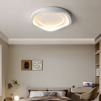 מודרני פשוטה בסגנון נורדי LED נברשת עבור הסלון, חדר השינה, חדר האוכל במטבח מנורת תקרה לבן שליטה מרחוק אור