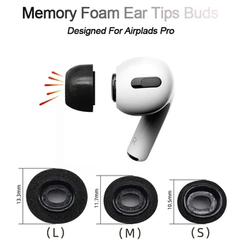 קצף זיכרון החלפת אוזן טיפים ניצנים אוויר תרמילי Pro אוזניות שחור אוזניות כיסוי אוזניות שרוול הפחתת רעש